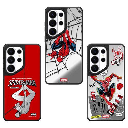 Spider-Man蜘蛛侠三星S26Ultra手机壳磁吸Magsafe适用SamsungS25u镜面S24Ultra防摔s23+/s25plus保护套