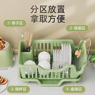厨房不乱了 碗筷碟盘收纳盒碗柜餐具碗架沥水篮家用厨房置物架
