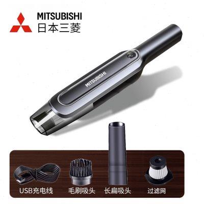日本三菱车载吸尘器大吸力小型家用车用手持大功率吸毛器除尘器