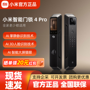 小米智能门锁 Pro掌静脉AI人脸识别大屏猫眼锁入户门防盗指纹锁