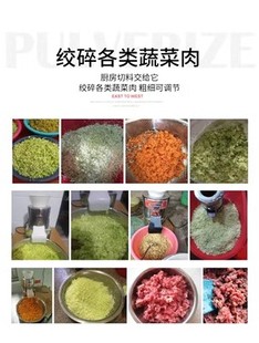 绞菜机电动菜馅机商用蒜蓉机自动刹菜机绞肉打菜机器不锈钢碎菜机