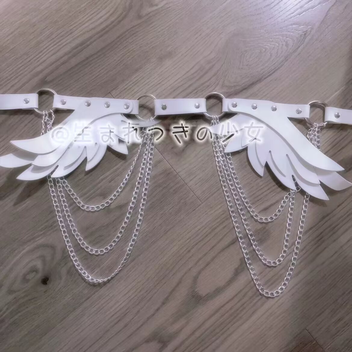 thumbnail for Y2k Sweet Cool Wind Angel Wings Belt Subculture Mass Production Type Two-Dimensional Lolita Small Wings