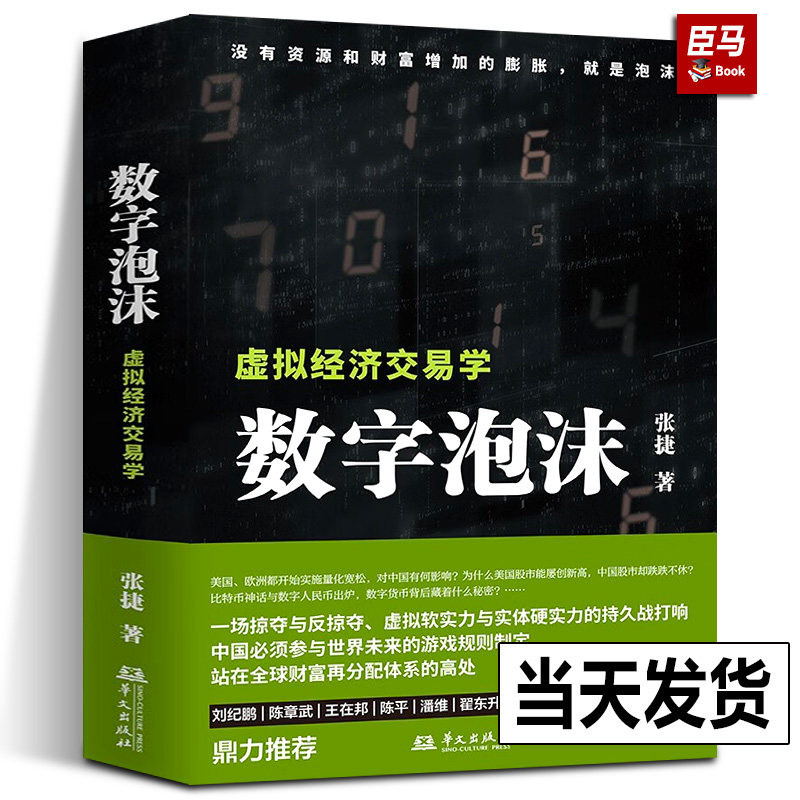 正版 数字泡沫 张捷 虚拟经济交易学 张捷财经观察 各部门经济经管 励志 掠夺与反掠夺 虚拟软实力与实体硬实力的持久战华文出版社
