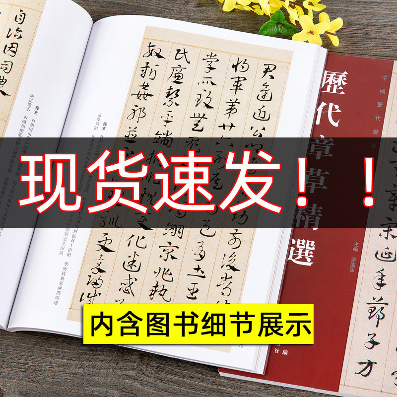 【正版现货】历代章草精选字帖书法居延汉简永元五年简书张芝秋凉平善帖吴皇象文武帖陆机平复帖德量力帖济白出师颂书法集篆刻书籍