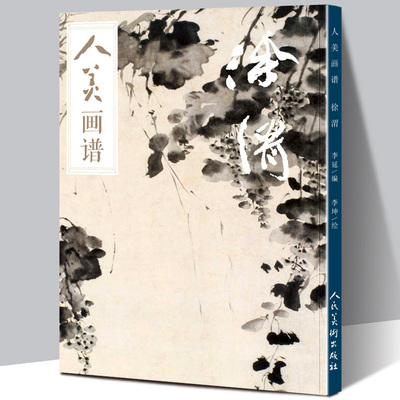 【赠教学视频】人美画谱 徐渭 高清大开本 国画山水花鸟画入门 国画临摹底稿范本中国画技法 徐渭全集徐渭山水画集画册页国画教程