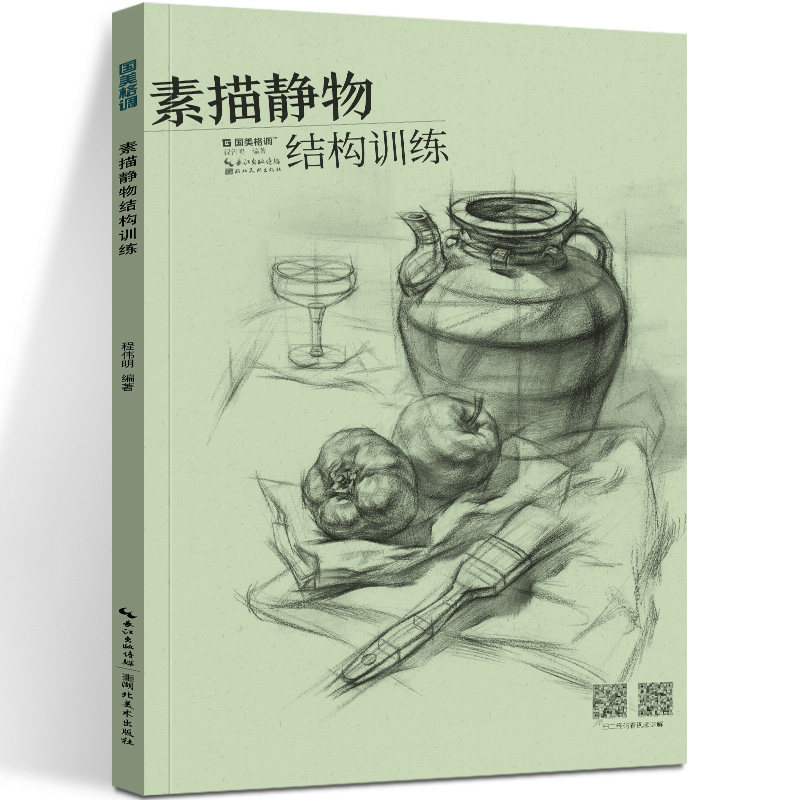 【大8开】素描静物结构训练 国美格调 程伟明编著 美术绘画技法基础
