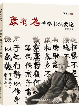 康有为碑学书法要论 广艺舟双楫晚清近代书法论著万木草堂所藏中国画目康有为碑学书法范图临摹鉴赏名家讲稿碑帖书法学习讲义理论