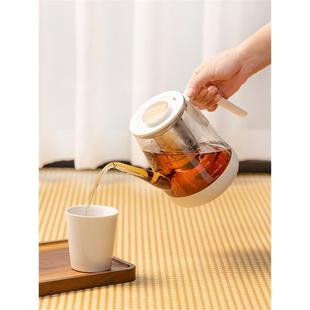 煮茶器茶壶蒸茶家用玻璃泡茶专用耐高温蒸汽养生花茶具烧水壶