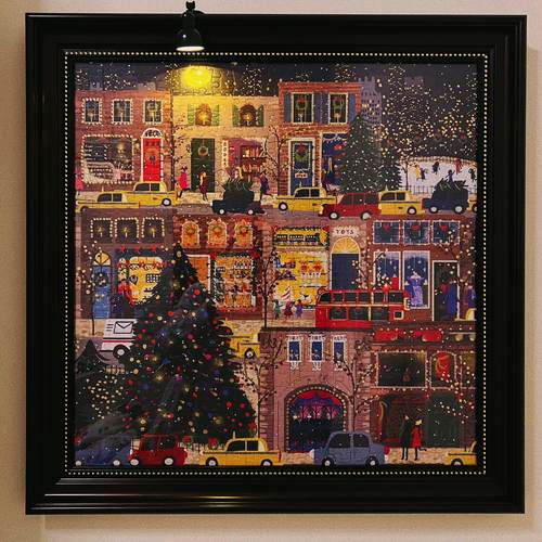 美国进口Galison正版冬灯拼图拼装圣诞节玩具男女孩礼物东灯拼图