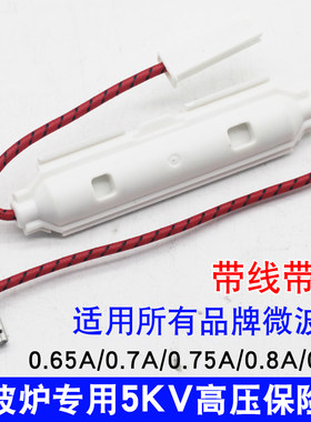 微波炉通用带壳保险管 高压延时保险丝5KV 0.65A/0.7A/0.75A/0.8A