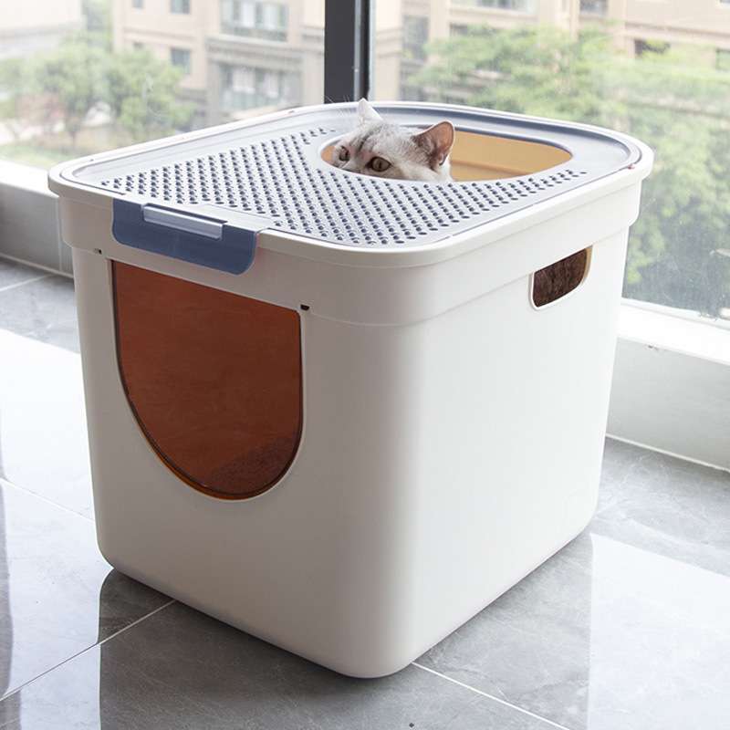 大猫家用猫砂盆防臭全封闭大号清洁小猫安全幼猫猫屎加高宠物除臭