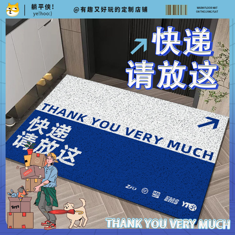 快递放这里丝圈地垫毯子进入户门家用脚垫