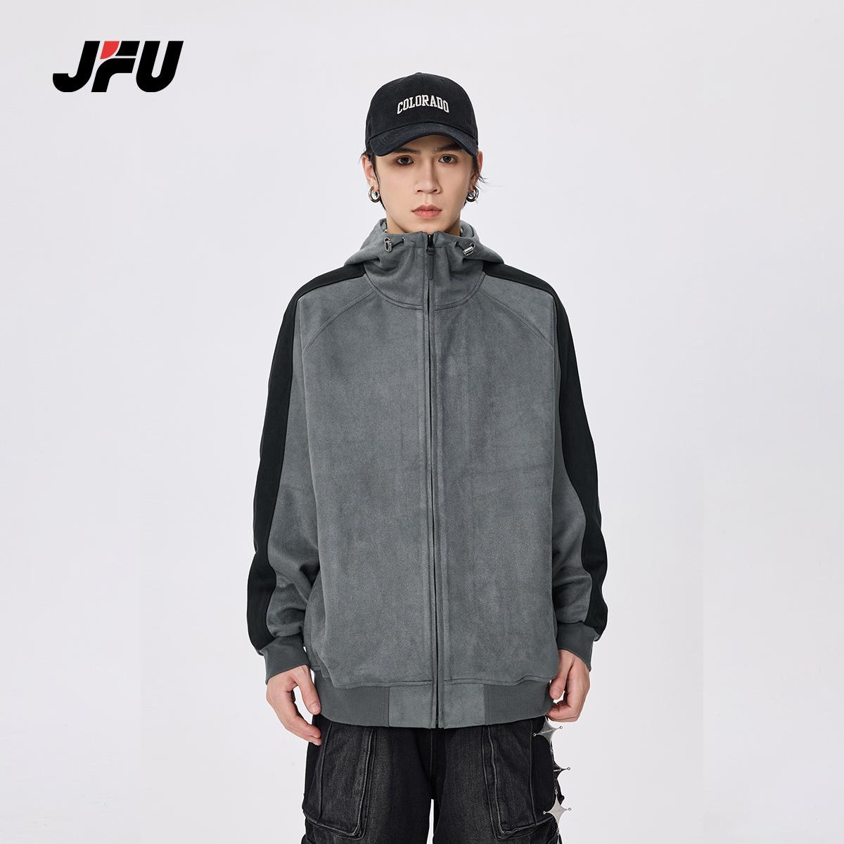 JFUFAFC重磅立领连帽开衫卫衣