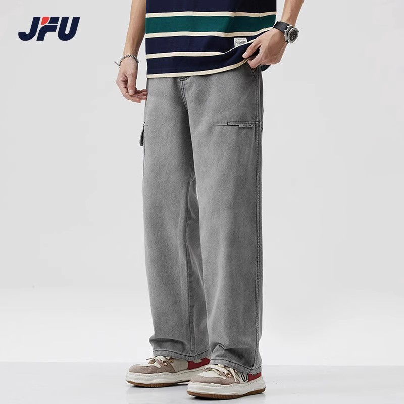 jfu宽松日系休闲裤子2023春夏季