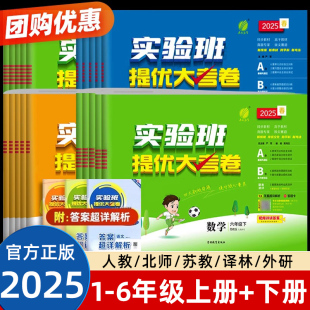 2025新实验班提优大考卷一二三四五六年级上下册语文数学英语科学人教北师苏教版 期末培优试卷测试卷全套 小学教材同步训练学霸单元