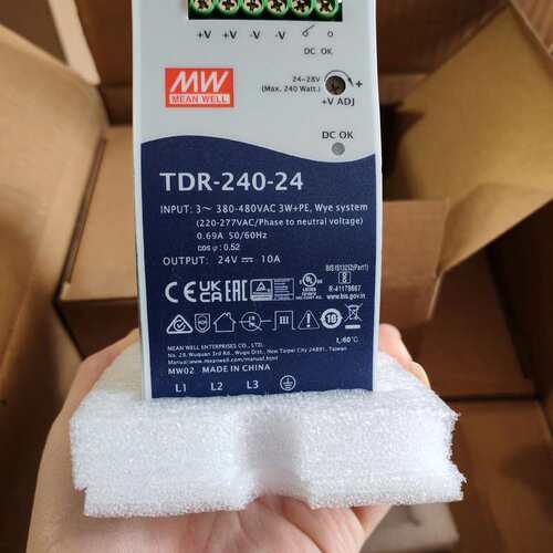 议价台湾明纬TDR-240-24导轨电源，380V三相输可维修