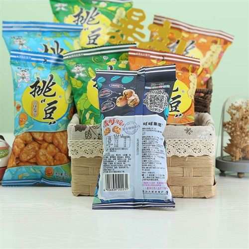 旺旺挑豆42g45g80g95g豌豆脆皮海苔花生蚕豆炒货休闲小吃