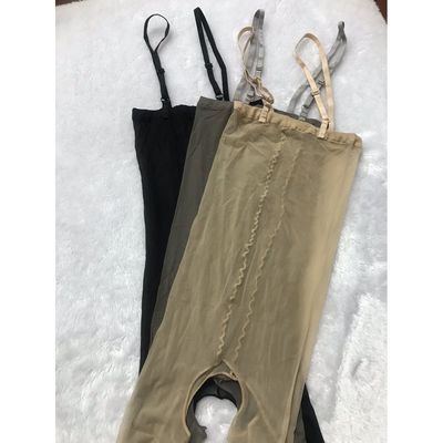 吊带抹胸款开裆连身袜性感极光不开裆高密反光紧身连裤袜男女袜
