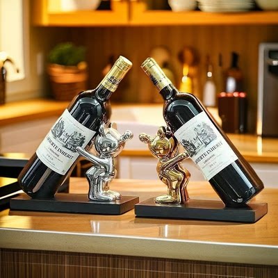 轻奢红酒架摆件高档家居客厅餐边