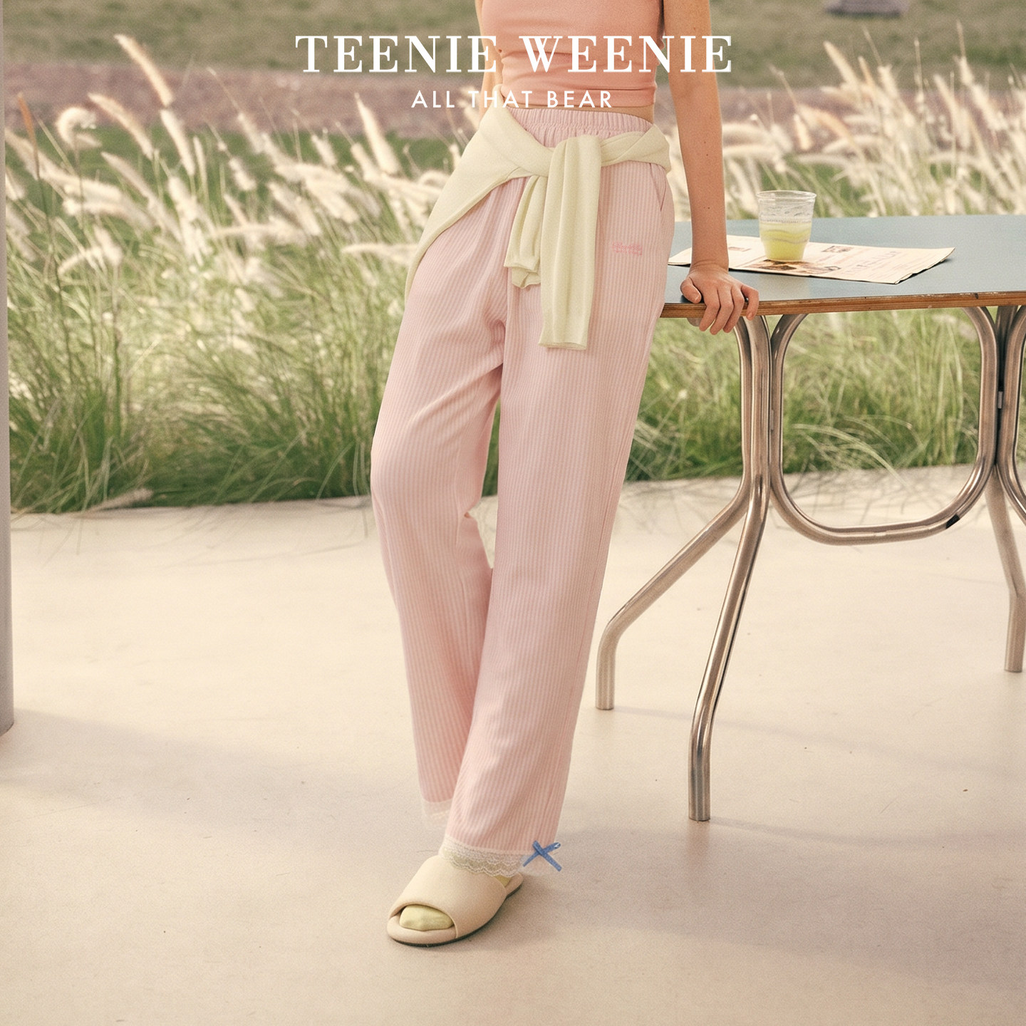TeenieWeenie双层纱纯棉睡裤女图片