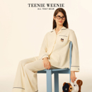 TeenieWeenie小熊女士睡衣女款2025新款秋冬季纯棉长袖情侣家居服