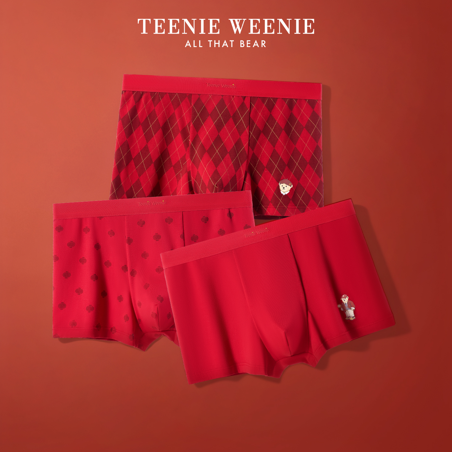 TeenieWeenie小熊本命年情侣内裤