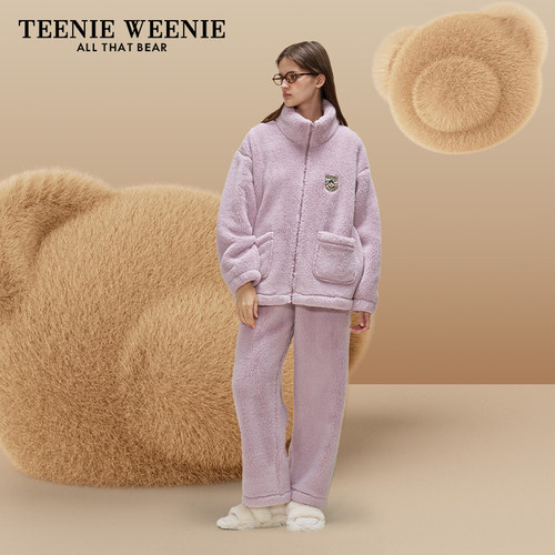 TeenieWeenie小熊睡衣女加厚套装