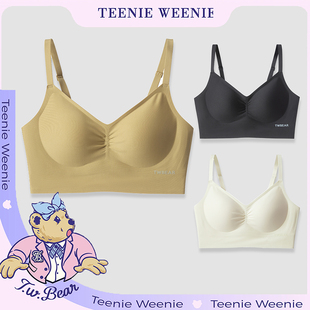 TeenieWeenie小熊小胸聚拢内衣显大收副乳胸罩夏季 防下垂文胸 薄款
