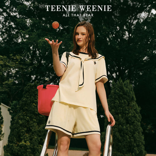 TeenieWeenie小熊纯棉海军风睡衣