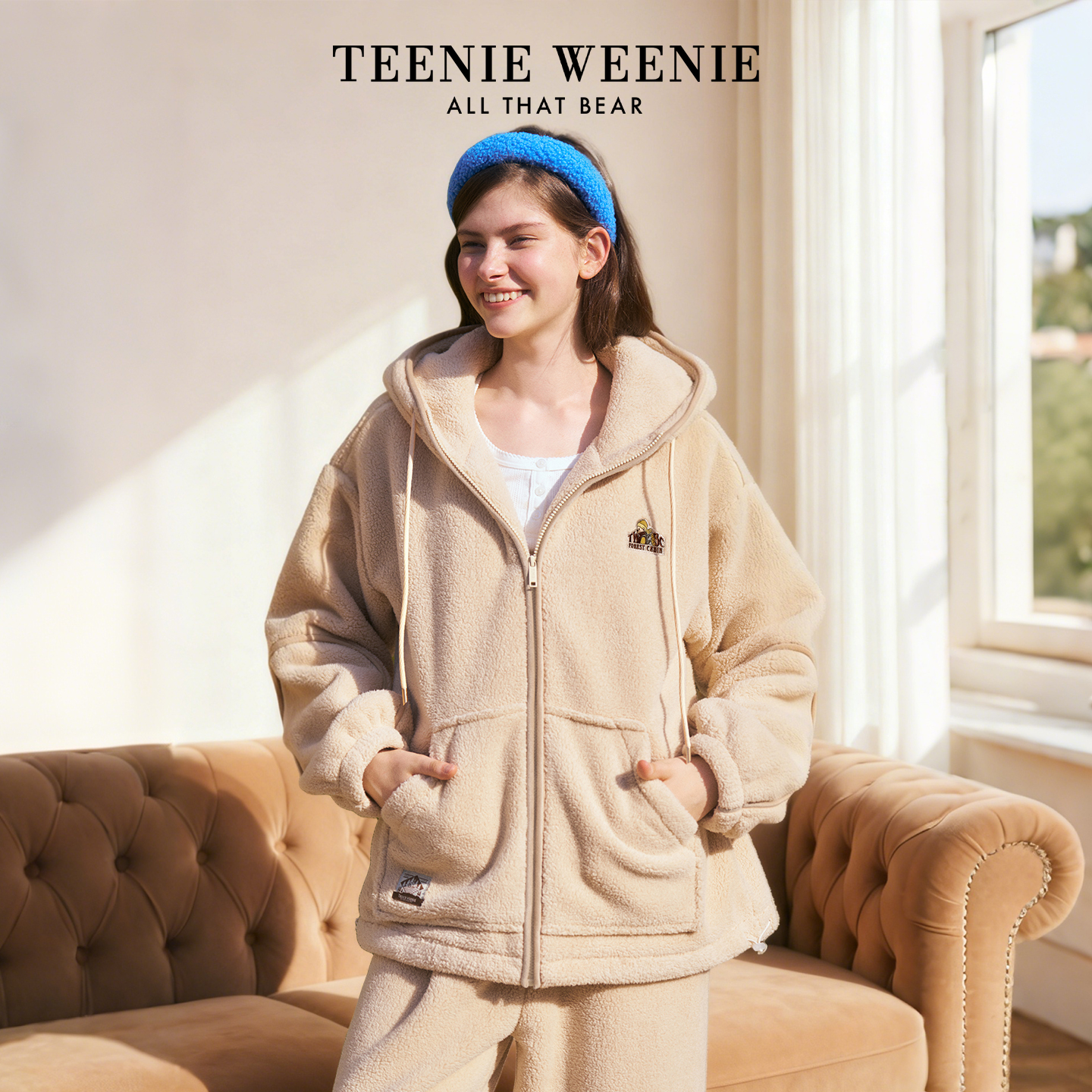 TeenieWeenie小熊秋冬睡衣女新款