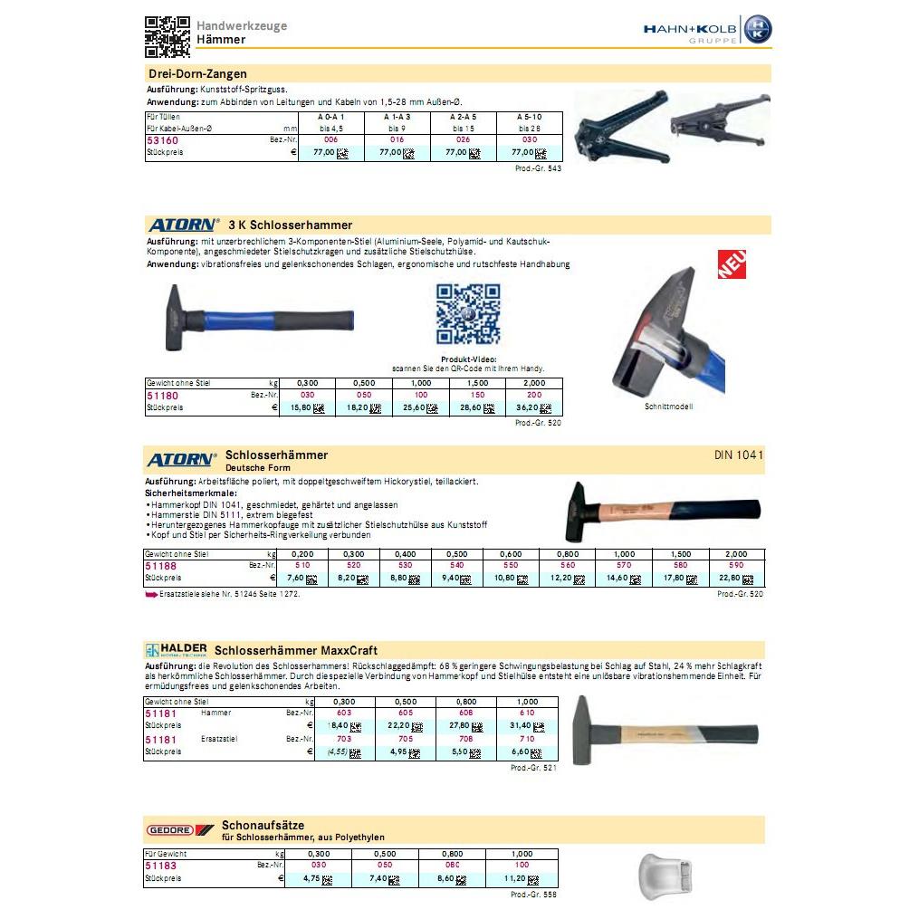 哈恩库博 钳工锤 大力钳工锤 保护套头 安全钳工锤 羊角锤