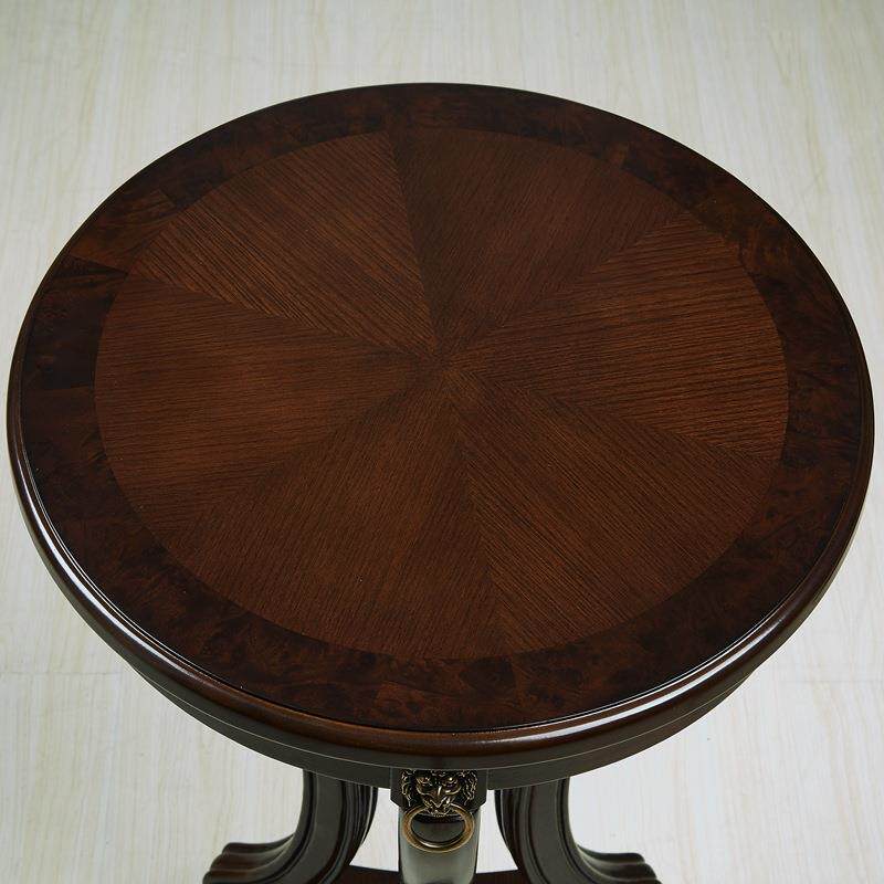 美式圆几角几实木小圆桌沙发边几欧式茶几花架电话架休闲边桌新品