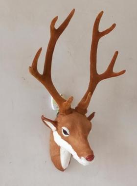 厂家直销仿真鹿头 玄关壁挂 纯手工动物挂饰鹿头壁挂