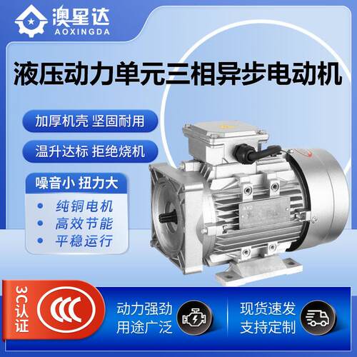 YE3三相动力单元液压电动机0.55KW-3KW机械设备电机S1S3
