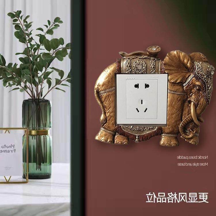 开关墙贴美式创意复古遮丑装饰插座美化保护套轻奢欧式开关边框套,居家布艺,开关套,淘宝优惠券,粉丝福利购,淘宝优惠卷