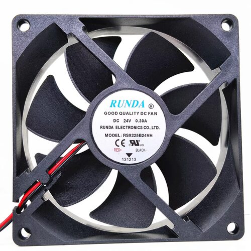 RUNDA润达 RS9225B24VH 24V 0.30A 9225 9.2cm含油变频器散热风扇