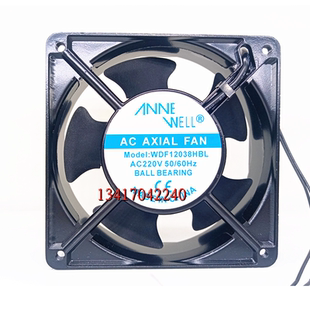 AXIAL AC220V FAN HSL 12cm厘米交流散热风扇 WDF12038HBL 全新AC