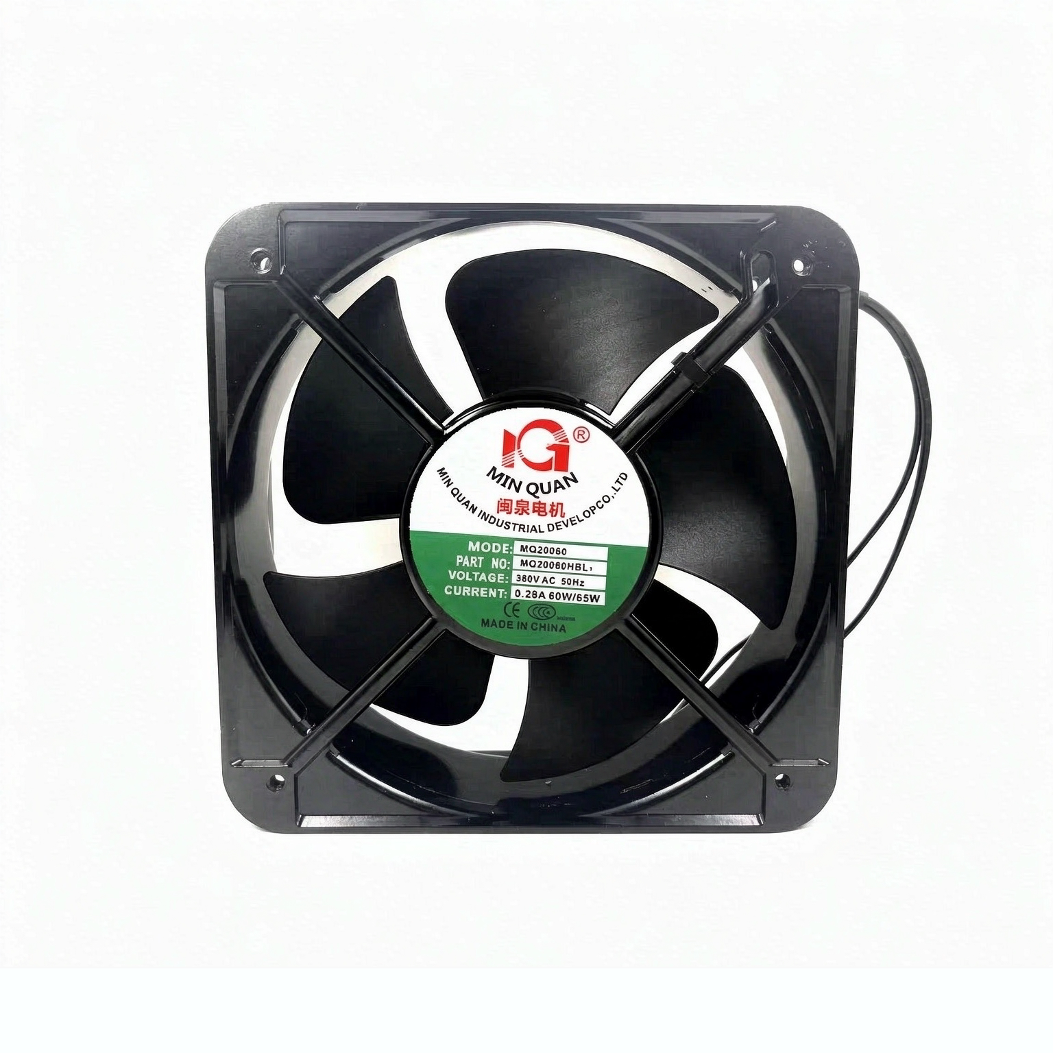 全新MQ20060HBL3 380V 65W 200*200*60MM 20厘米交流机柜散热风扇