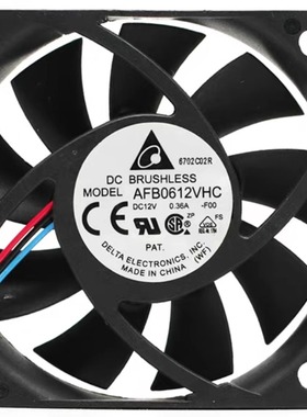 全新台达AFB0612VHC-F00 12V 0.36A 6013 6CM厘米3线测速散热风扇