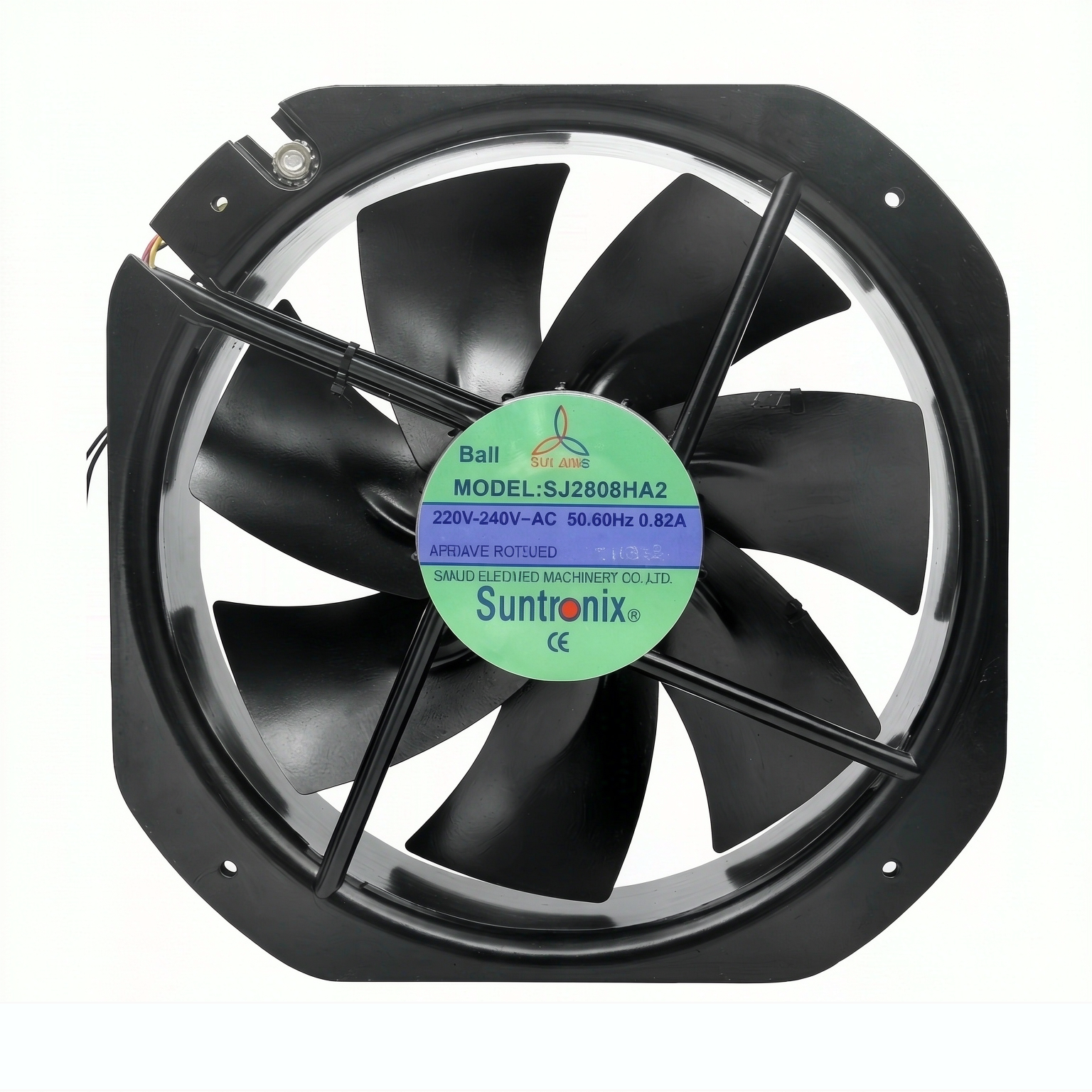 SJ2808HA2 三巨 SANJUN 220V 28cm 铁叶耐高温轴流散热风机 28080