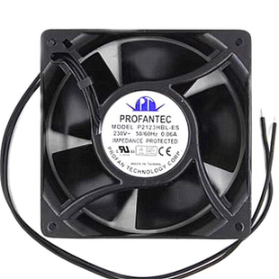 12CM厘米 全新PROFANTEC 230V 全金属耐高温散热风扇 P2123HBL