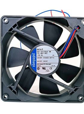 全新EBMpapst 4414F 24V 5W 12025 12CM/厘米 2线 变频器散热风扇