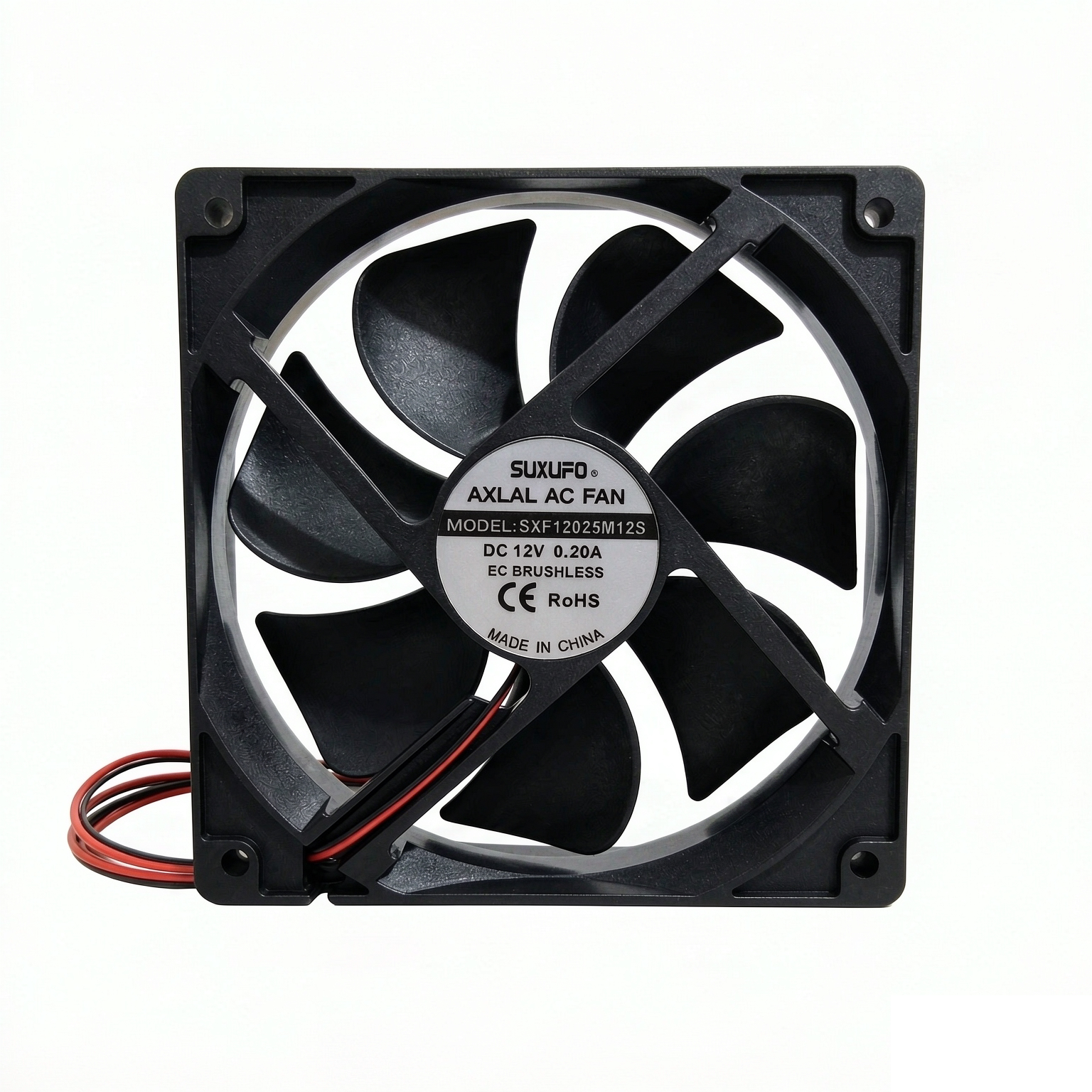 全新SUXUFO SXF12025M12S DC12V 0.20A 12CM厘米机箱电源静音风扇