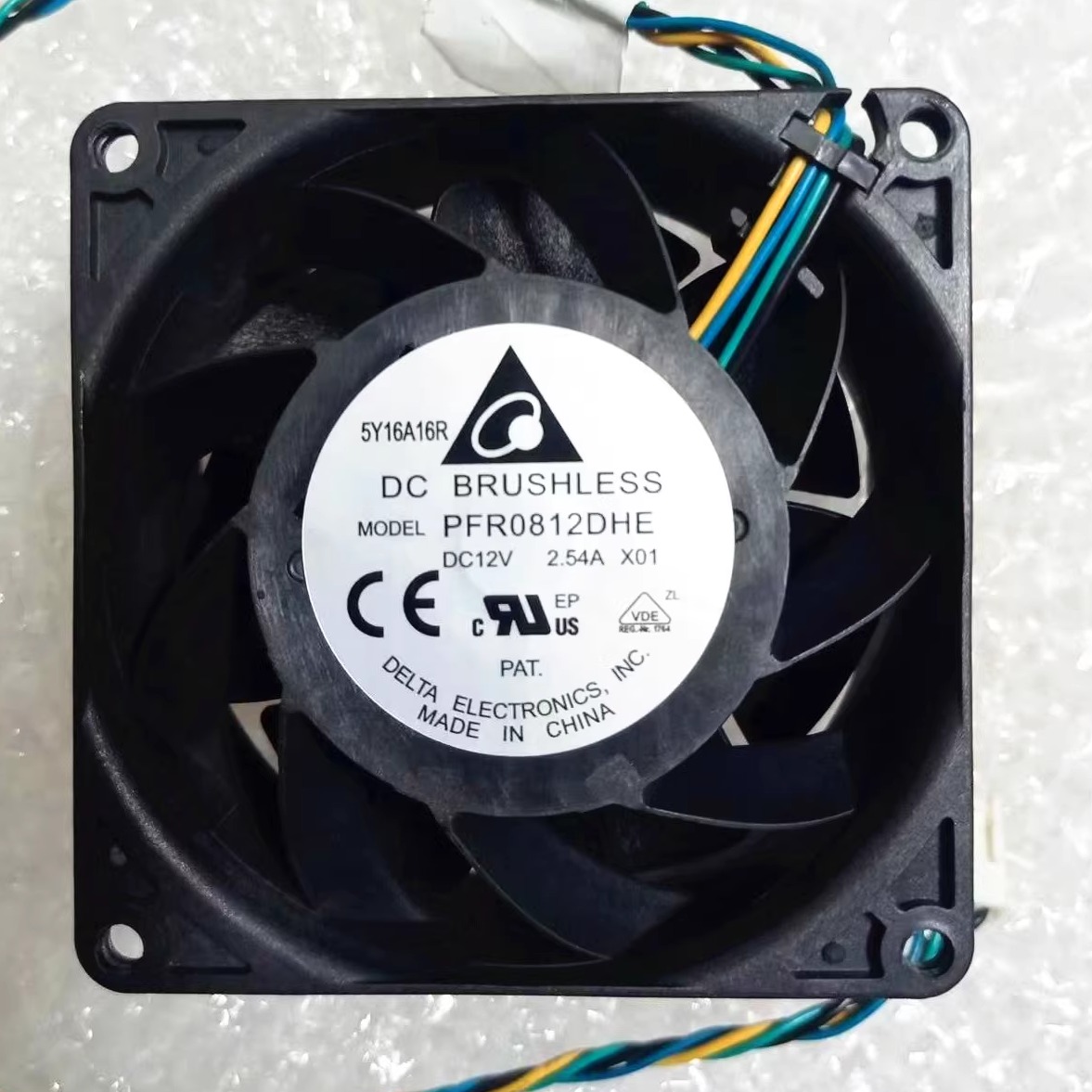 原装台达 PFR0812DHE 12V 2.54A 8038 8cm厘米电摩托暴力散热风扇