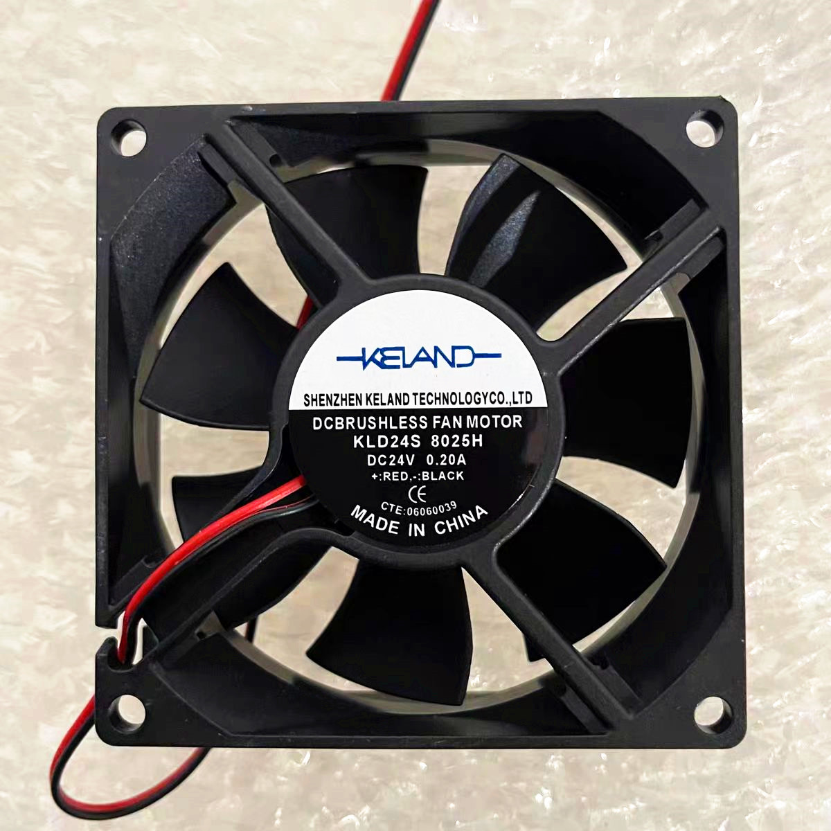 全新 KLD24S 8025H DC24V 0.20A 8cm厘米 变频器焊机直流散热风扇