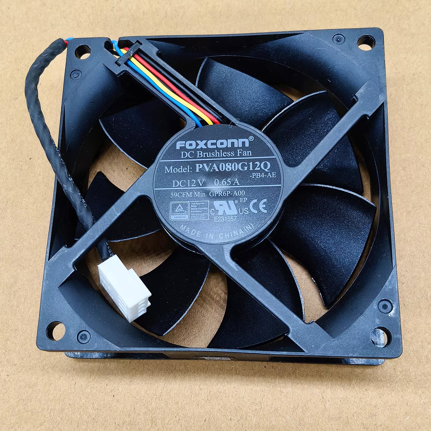 全新原装富士康PVA080G12Q-PB4-AE 12V0.65A8CM 8025 CPU散热风扇