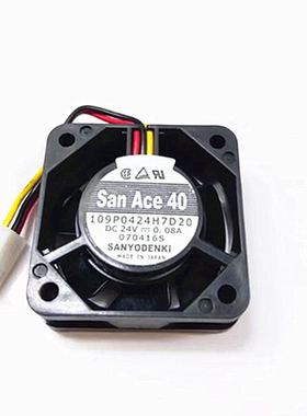 全新原装三洋SANYO 109P0424H7D20 24V 0.08A 4015发那科设备风扇