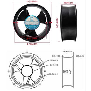 31WATT 散热风扇 25489 115V OA254AP 工业 台湾 信湾