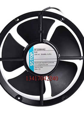 全新SOTOP SF2206HA2 230VAC 0.35A 22060 22cm厘米 机柜散热风扇
