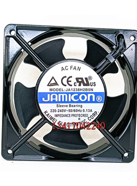 全新JAMICON JA1238H2B0N 220V 0.13A 12CM厘米12038交流散热风扇